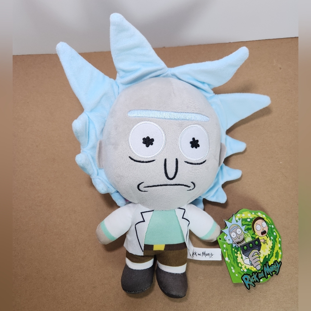 Rick 10” Plush - From Rick and Morty - Official License Toy Factory NWT